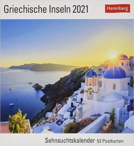 Griechische Inseln 2021: Sehnsuchtskalender, 53 Postkarten
