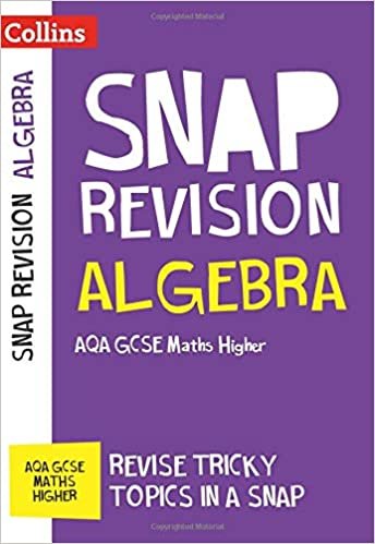 Algebra (for Papers 1, 2 and 3): Aqa GCSE Maths Higher (Collins Snap Revision)