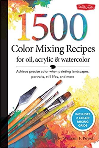 1,500 Color Mixing Recipes for Oil, Acrylic & Watercolor indir
