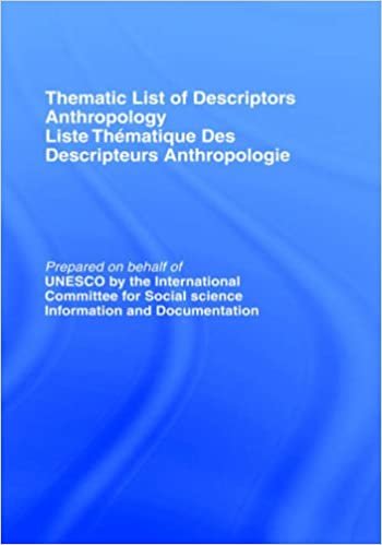 Thematic List of Descriptors - Anthropology