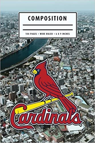 Composition: St Louis Cardinals Camping Trip Planner Notebook Wide Ruled at 6 x 9 Inches | Christmas, Thankgiving Gift Ideas | Baseball Notebook #11