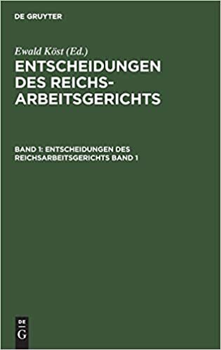 Entscheidungen des Reichsarbeitsgerichts indir