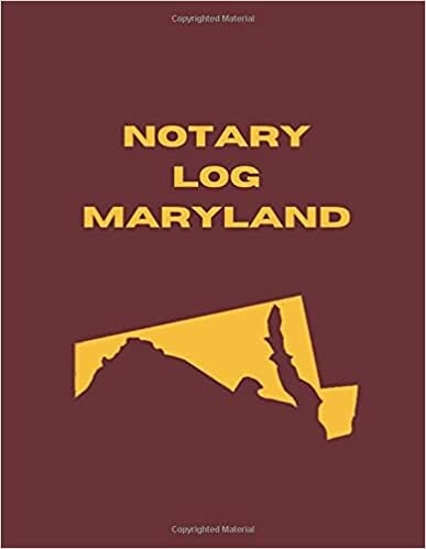 Notary Log Maryland: Journal of Notarial Acts