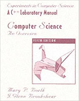 C++ Lab Manual for Computer Science: An Overview