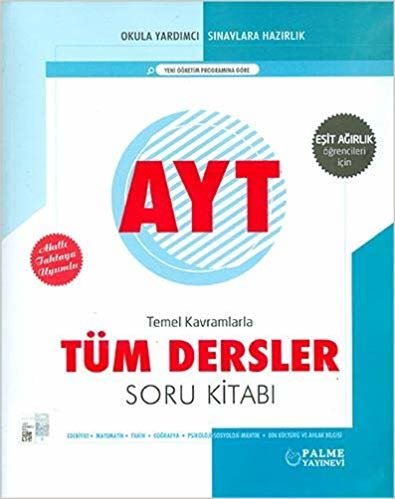 YKS AYT Türm Dersler Soru Kitabı Eşit Ağırlık indir