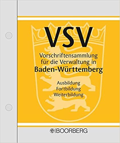 Vorschriftensammlung f³r die Verwaltung in Baden-W³rttemberg (VSV), 2 Ordner m. CD-ROM (Pflichtabnahme)