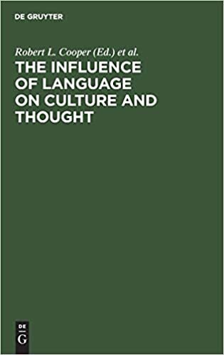 The Influence of Language on Culture and Thought: Essays in Honor of Joshua A. Fishman's Sixty-Fifth Birthday