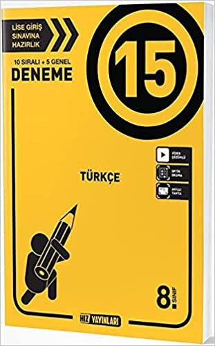 8. Sınıf Türkçe 15 Li Deneme Hız Yayınları indir