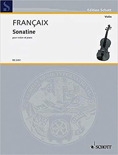 Sonatine: pour violon et piano. Violine und Klavier. (Edition Schott) indir