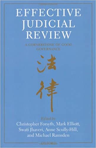 Effective Judicial Review: A Cornerstone of Good Governance