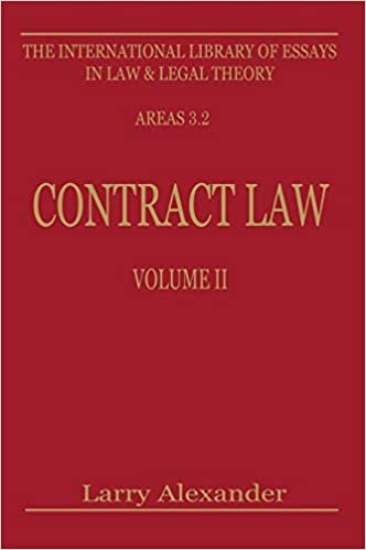 Contract Law: 2 (International Library of Essays in Law & Legal Theory)