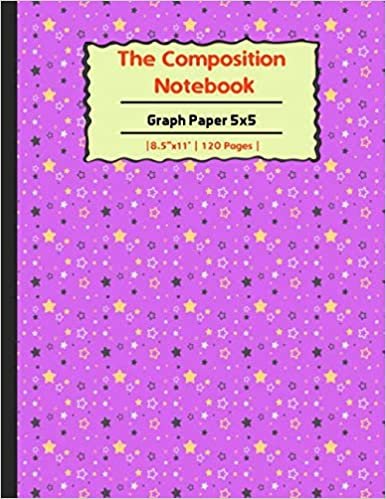 The Composition Book: Graph Paper 5x5: Quad Ruled 5x5-VOL.TV11, The Notebook For Design Projects, Mapping, Designing Floorplans, Tiling, Playing Pen ... Planning Embroidery, Cross Stitch Or Knitting indir