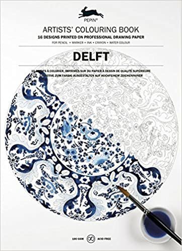 Delft Blue: Artists' Colouring Book (Multilingual Edition) (Artists' Colouring Books)