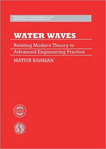 Water Waves: Relating Modern Theory to Advanced Engineering Applications: Relating Modern Theory to Advanced Engineering Practice (Ima Monograph, No 3, Band 3)
