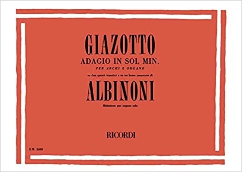 Adagio in Sol Minore Orgue