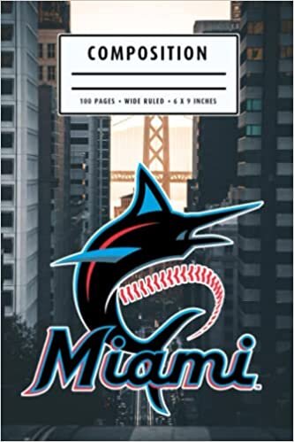 Composition : Miami Marlins Notebook- To My Baseball Son , To My Baseball Dad - Baseball Notebook #24