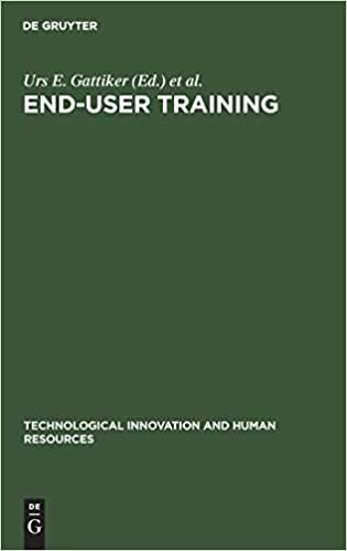 End-User Training (Technological Innovation & Human Resources)