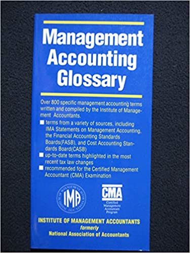 Management Accounting Glossary