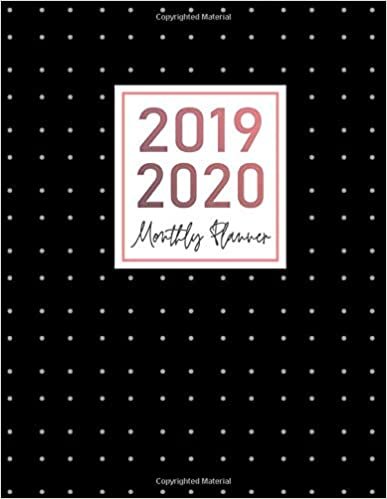 2019 2020 monthly planner: two year planner big size 8.5" x 11" : Monthly Planner (January 2019 – December 2020) , Calendars, motivation / inspired / Goal Agenda Planners , to do list , Contacts indir