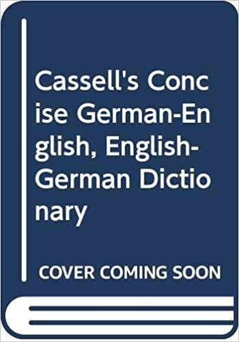 Cassell's Concise German-English, English-German Dictionary