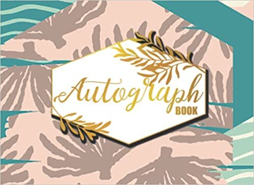 Autograph Book: Memorabilia Album Scrapbook Celebrity Autograph Books for Adult, Woman, Kids