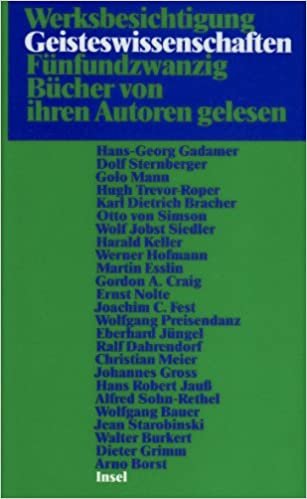 Werksbesichtigung Geisteswissenschaften: Fünfundzwanzig Bücher, von ihren Autoren gelesen indir