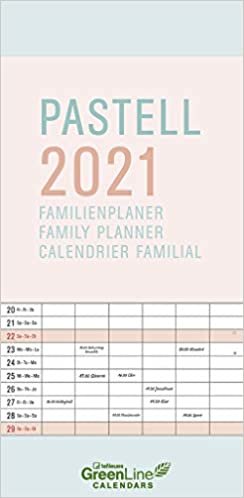 Pastell 2021 GreenLine Familienplaner