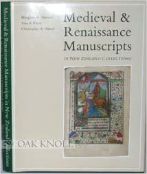 Medieval and Renaissance Manuscripts in New Zealand Collections (Medieval & Renaissance Manusc)