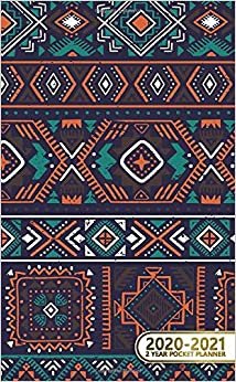 2020-2021 2 Year Pocket Planner: Nifty Tribal Two-Year Monthly Pocket Planner and Organizer | 2 Year (24 Months) Agenda with Phone Book, Password Log & Notebook | Cute Aztec Print