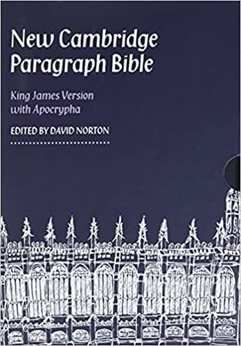 New Cambridge Paragraph Bible with Apocrypha, Black Calfskin Leather, KJ595:TA Black Calfskin: Personal size