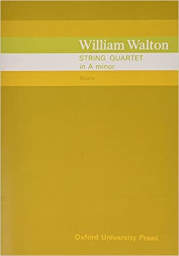Walton, W: String Quartet in A minor: Score