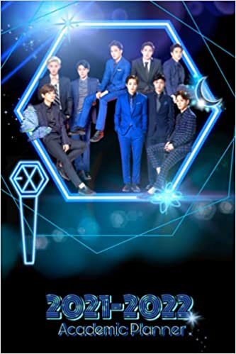 EXO - KPOP Academic Planner: US UK CANADA EUROPE School Year Diary and coloring book (KPOP PLANNERS)