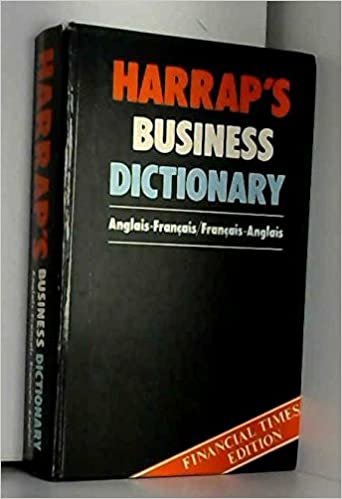 Harrap's Business French-English Dictionary: Dictionnaire Anglais-Francais
