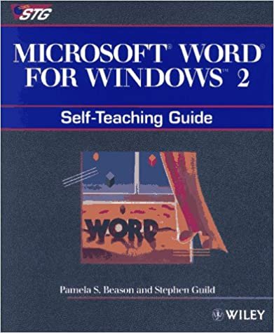 Microsoft WORD for Windows 2: Self-teaching Guide