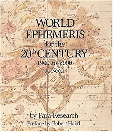 World Ephemeris: 20th Century, Noon: Noon 20th Century