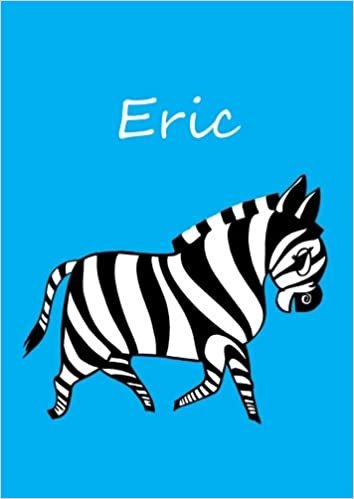 Malbuch / Notizbuch / Tagebuch - Eric: DIN A4 - blanko - Zebra