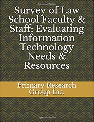 Survey of Law School Faculty & Staff: Evaluating Information Technology Needs & Resources