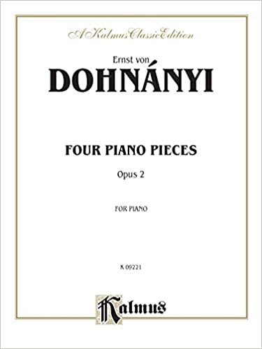 Four Piano Pieces, Op. 2 (Kalmus Edition)