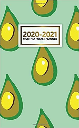 2020-2021 Monthly Pocket Planner: Nifty Exotic Avocado Two-Year (24 Months) Monthly Pocket Planner and Agenda | 2 Year Organizer with Phone Book, Password Log & Notebook