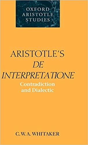 Aristotle's de Interpretatione: Contradiction and Dialectic (Oxford Aristotle Studies Series) indir
