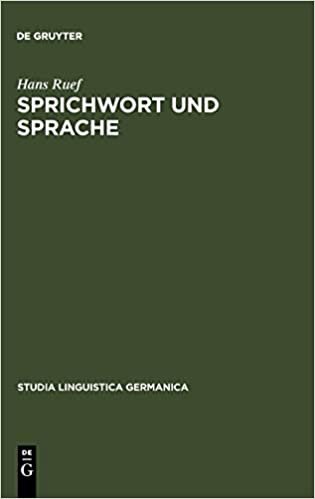 Sprichwort und Sprache: 036 (Studia Linguistica Germanica)