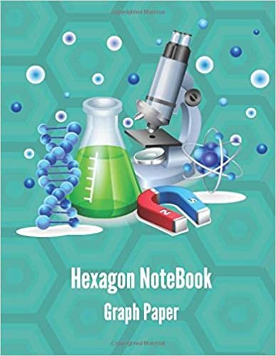 Hexagon Graph Paper: Small Hexagons 1/4 inch, 8.5 x 11 Inches Hexagonal Graph Paper Notebooks, 100 Pages - Lab Chemistry, Notebook for Science, ... Biochemistry Journal.(Turquoise Blue Cover) indir