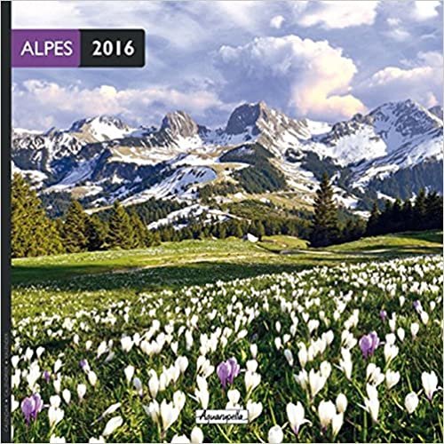Aquarupella: Alpen 2016: 30x30 cm Broschürenkalender