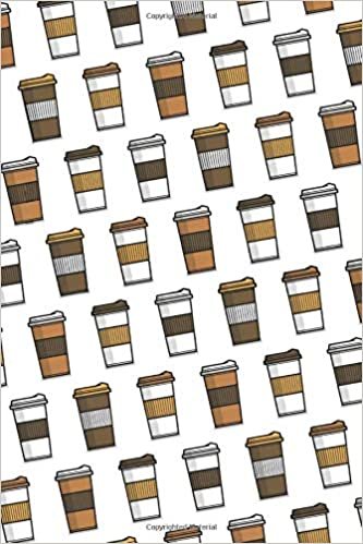Coffee Cups: 6x9 Lined Writing Notebook Journal, 120 Pages indir