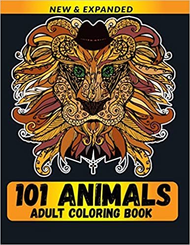 101 Animals Adult Coloring Book: Stress Relieving Designs to Color, Relax and Unwind indir