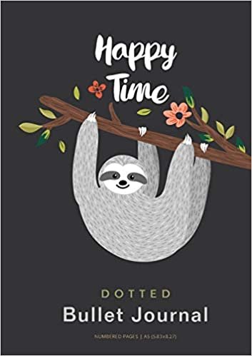Happy Time - Dotted Bullet Journal: Medium A5 - 5.83X8.27 indir
