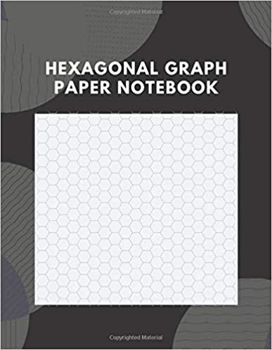 Hexagonal Graph Paper Notebook: Organic Chemistry ,large hexagonal graph paper notebook for drawing organic chemistry, 110 Pages, 1/4 inch indir