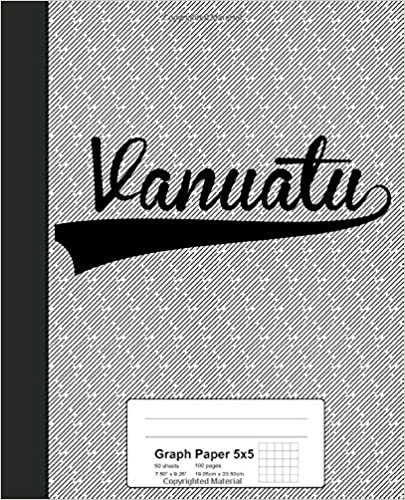 Graph Paper 5x5: VANUATU Notebook (Weezag Graph Paper 5x5 Notebook)