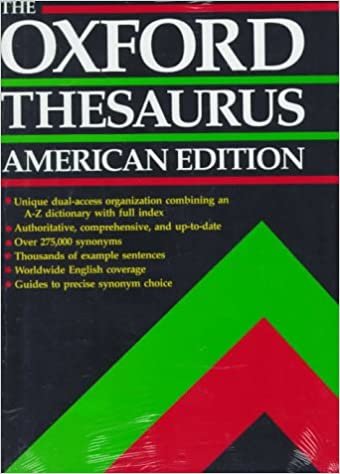 The Oxford Thesaurus: American Edition/Thumb Indexed