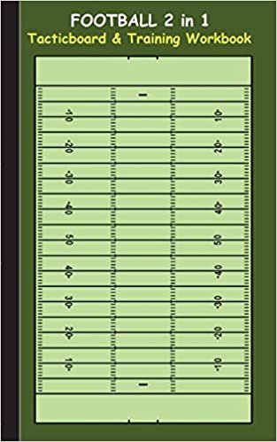 Football 2 in 1 Tacticboard and Training Workbook: Tactics/strategies/drills for trainer/coaches, notebook, training, exercise, exercises, drills, ... sport club, play moves, coaching instructio indir